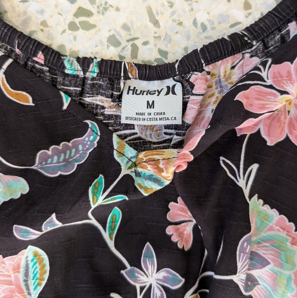 Hurley Floral Black Dress - Picture 4 of 8